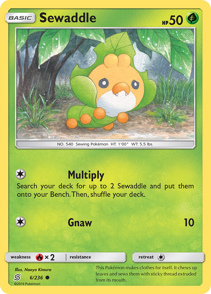 Pokemon | Sewaddle (6/236) [Sun & Moon: Unified Minds] | The Nerd Merchant