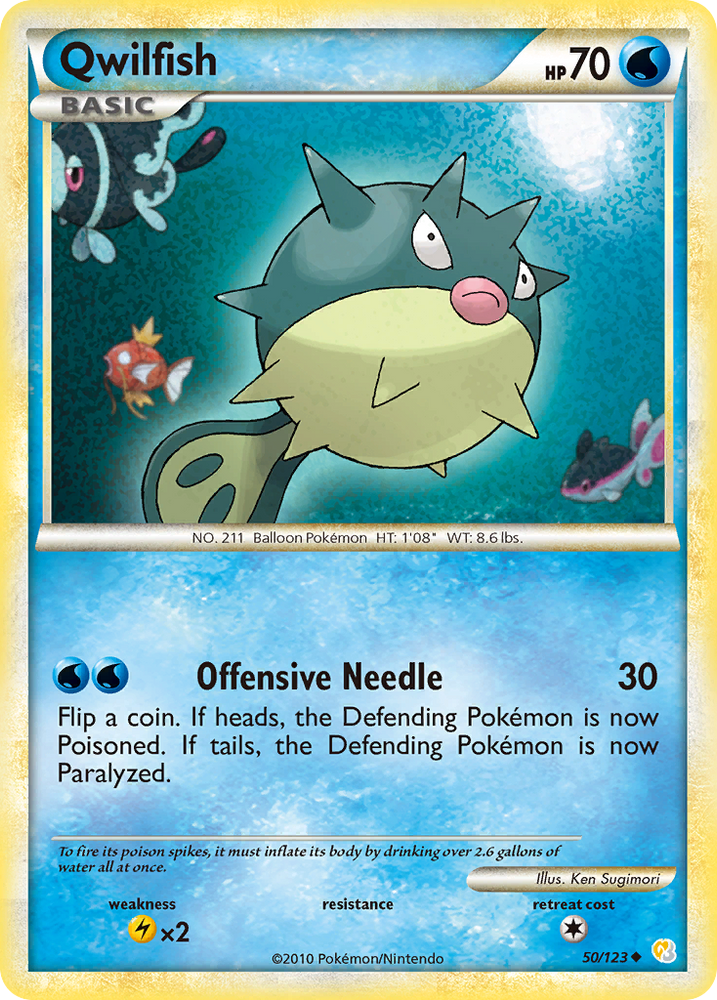 Pokemon | Qwilfish (50/123) [HeartGold & SoulSilver: Base Set] | The Nerd Merchant