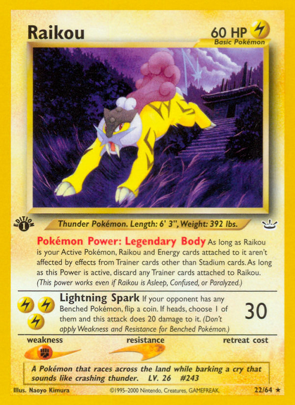 Pokemon | Raikou (22/64) [Neo Revelation 1st Edition] | The Nerd Merchant