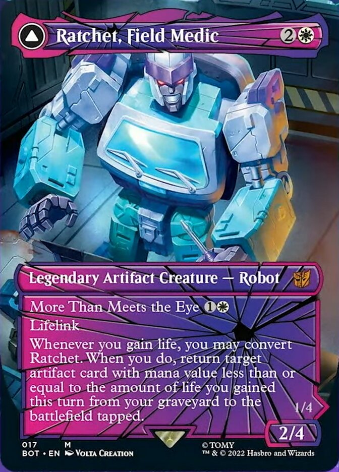 Magic | Ratchet, Field Medic // Ratchet, Rescue Racer (Shattered Glass) [Transformers] | The Nerd Merchant