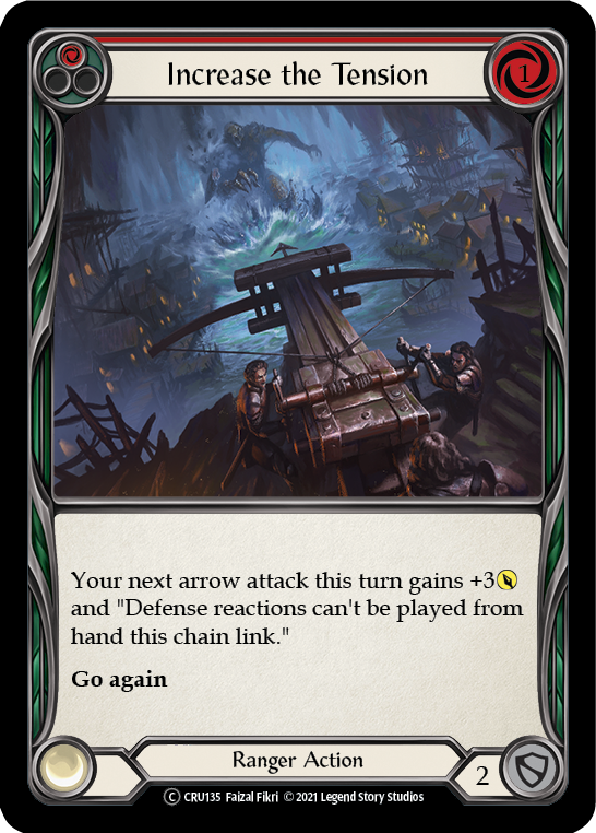 Flesh and Blood TCG | Increase the Tension (Red) [U-CRU135] (Crucible of War Unlimited)  Unlimited Rainbow Foil | The Nerd Merchant