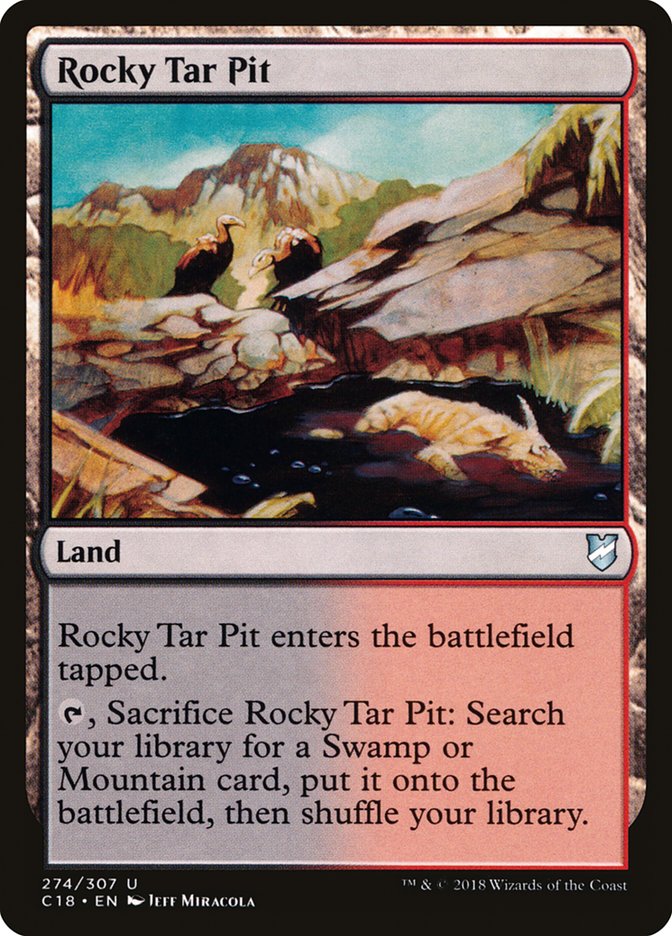 Magic | Rocky Tar Pit [Commander 2018] | The Nerd Merchant