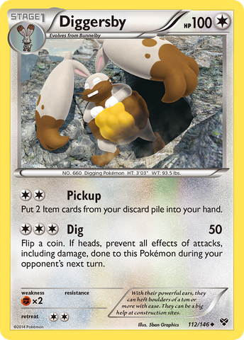 Pokemon | Diggersby (112/146) [XY: Base Set] | The Nerd Merchant