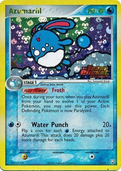 Pokemon | Azumarill (1/109) (Stamped) [EX: Team Rocket Returns] | The Nerd Merchant
