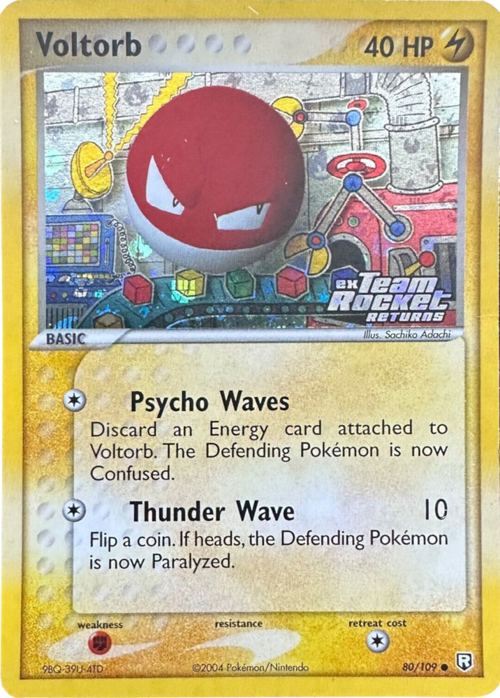 Pokemon | Voltorb (80/109) (Stamped) [EX: Team Rocket Returns] | The Nerd Merchant