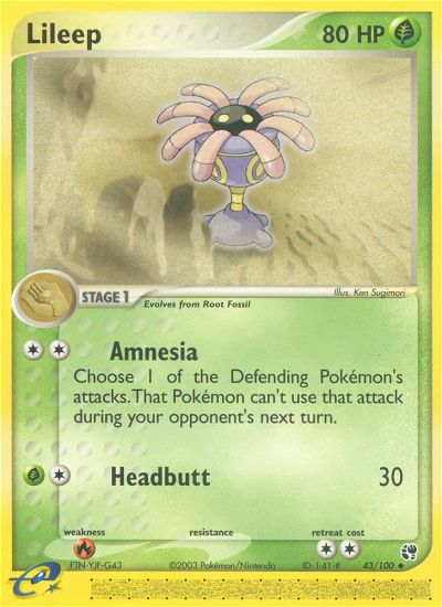 Pokemon | Lileep (43/100) [EX: Sandstorm] | The Nerd Merchant