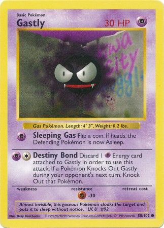 Pokemon | Gastly (50/102) [Base Set Shadowless Unlimited] | The Nerd Merchant