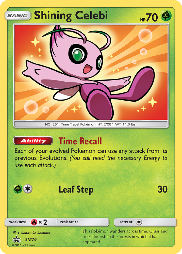 Pokemon | Shining Celebi (SM79) [Sun & Moon: Black Star Promos] | The Nerd Merchant