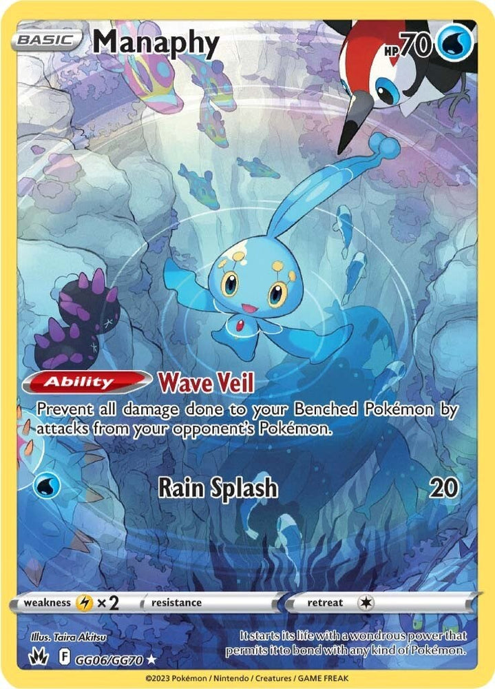 Pokemon | Manaphy (GG06/GG70) [Sword & Shield: Crown Zenith] | The Nerd Merchant