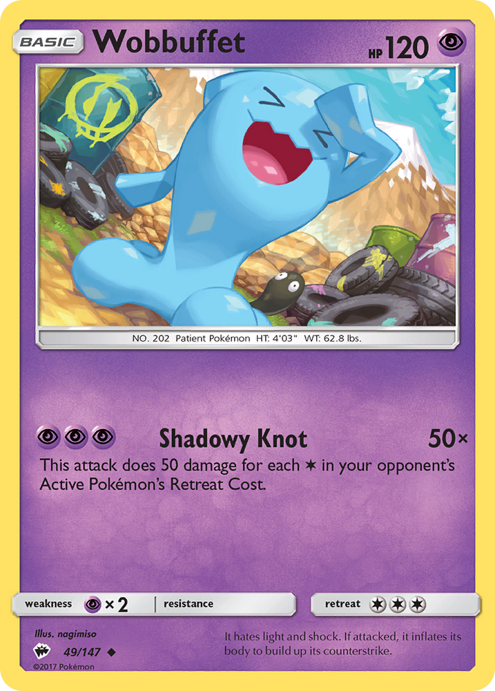 Pokemon | Wobbuffet (49/147) [Sun & Moon: Burning Shadows] | The Nerd Merchant