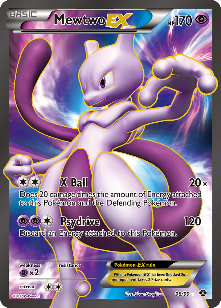 Pokemon | Mewtwo EX (98/99) [Black & White: Next Destinies] | The Nerd Merchant