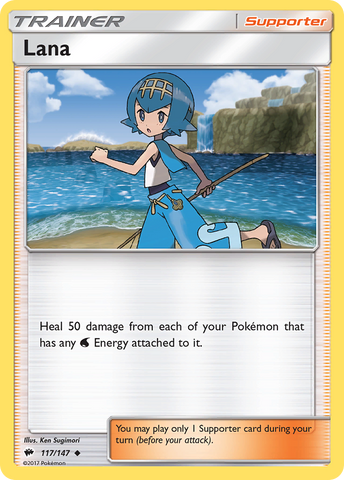 Pokemon | Lana (117/147) [Sun & Moon: Burning Shadows] | The Nerd Merchant