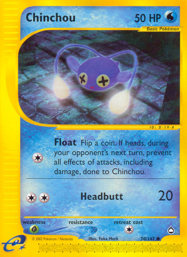 Pokemon | Chinchou (70/147) [Aquapolis] | The Nerd Merchant