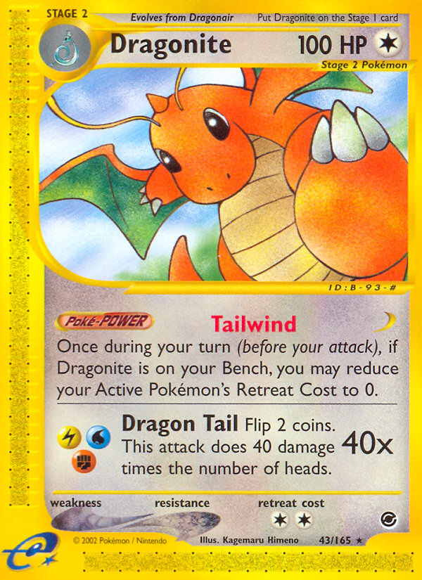 Pokemon | Dragonite (43/165) [Expedition: Base Set] | The Nerd Merchant