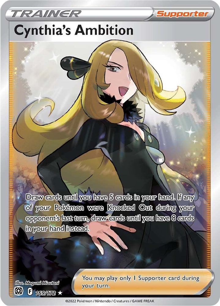 Pokemon | Cynthia's Ambition (169/172) [Sword & Shield: Brilliant Stars] | The Nerd Merchant