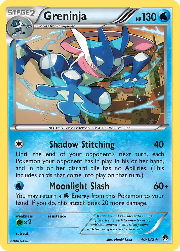 Pokemon | Greninja (40/122) (Theme Deck Exclusive) [XY: BREAKpoint] | The Nerd Merchant