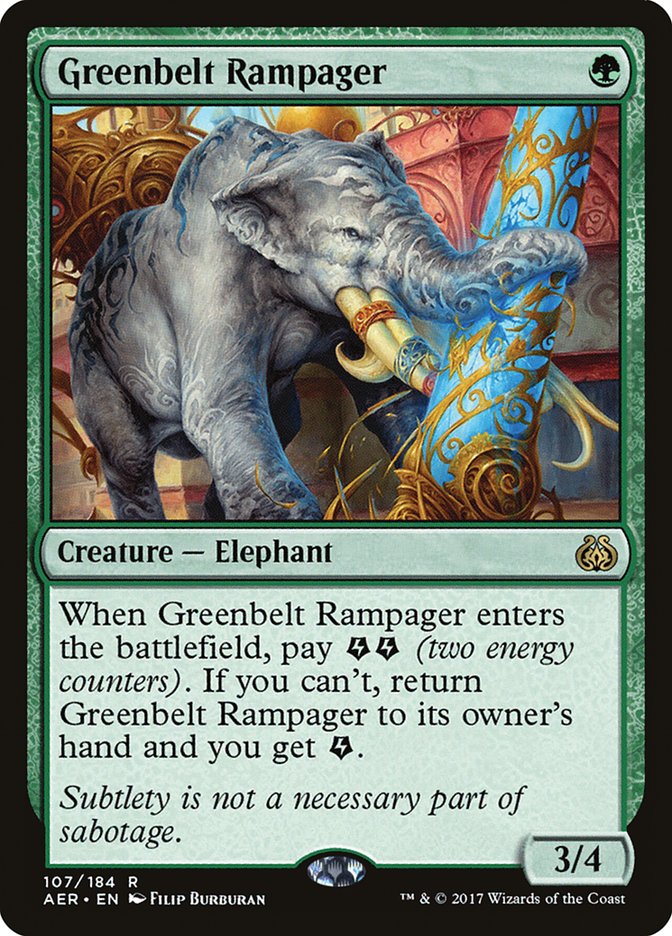 Magic | Greenbelt Rampager [Aether Revolt] | The Nerd Merchant