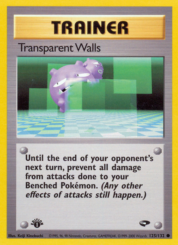 Pokemon | Transparent Walls (125/132) [Gym Challenge 1st Edition] | The Nerd Merchant