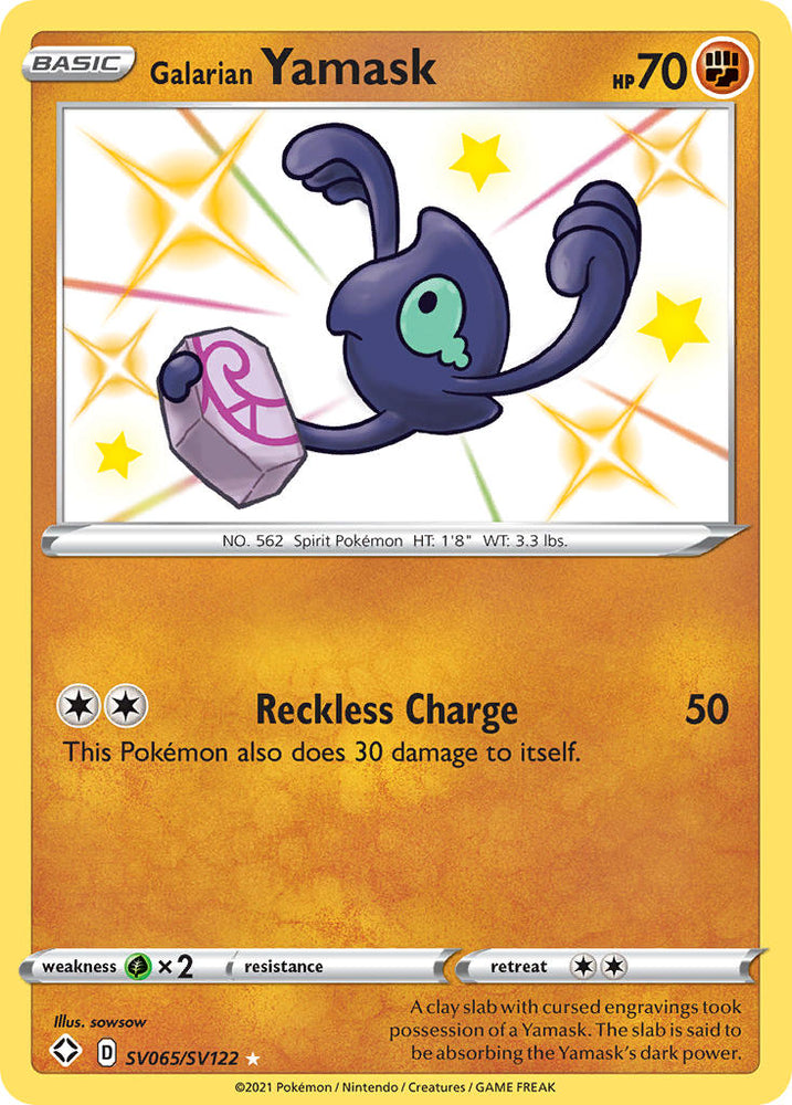 Pokemon | Galarian Yamask (SV065/SV122) [Sword & Shield: Shining Fates] | The Nerd Merchant