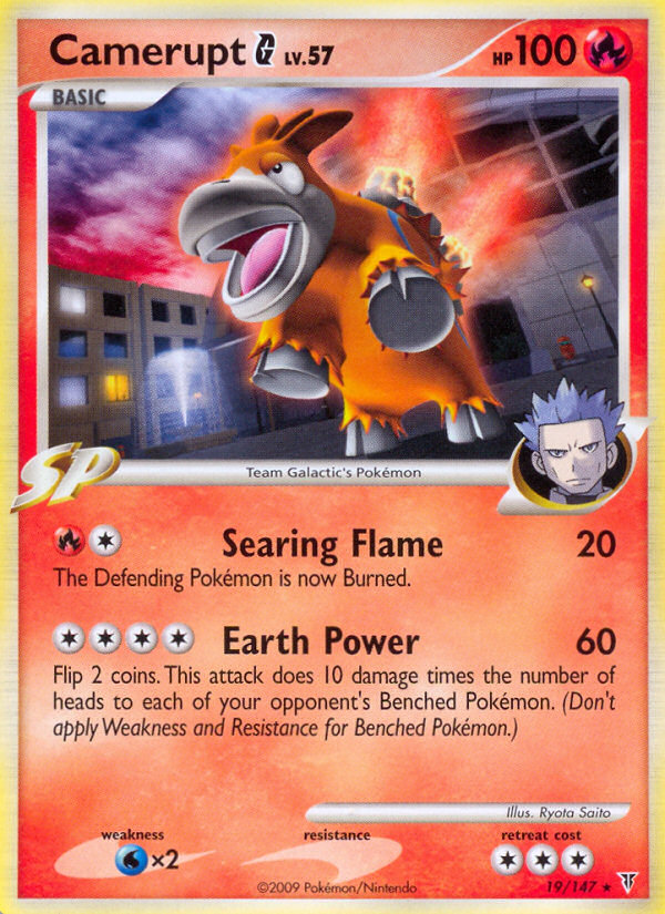 Pokemon | Camerupt G (19/147) [Platinum: Supreme Victors] | The Nerd Merchant