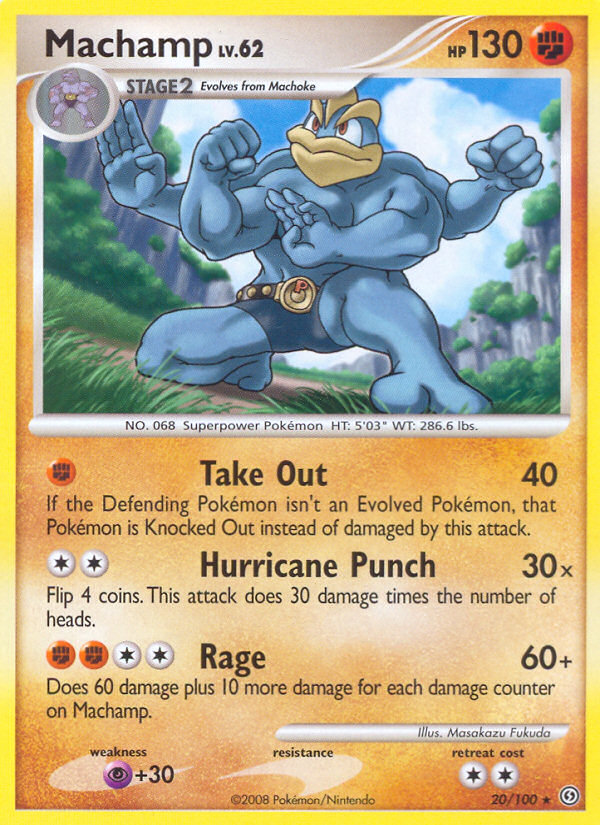 Pokemon | Machamp (20/100) [Diamond & Pearl: Stormfront] | The Nerd Merchant