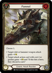 Flesh and Blood TCG | Pummel (Red) [U-WTR206] (Welcome to Rathe Unlimited)  Unlimited Rainbow Foil | The Nerd Merchant
