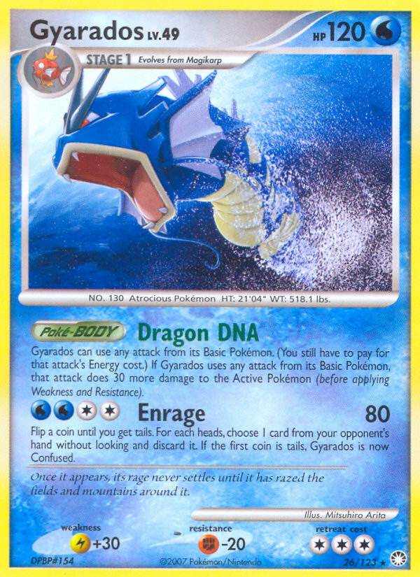 Pokemon | Gyarados (26/123) [Diamond & Pearl: Mysterious Treasures] | The Nerd Merchant