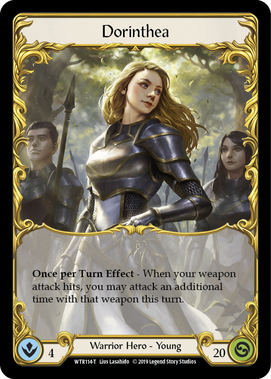 Flesh and Blood TCG | Dorinthea [WTR114-T] (Welcome to Rathe)  Alpha Print Normal | The Nerd Merchant