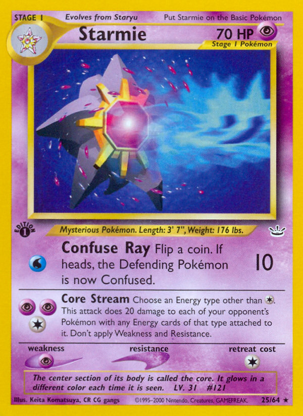 Pokemon | Starmie (25/64) [Neo Revelation 1st Edition] | The Nerd Merchant