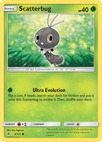 Pokemon | Scatterbug (6/131) [Sun & Moon: Forbidden Light] | The Nerd Merchant