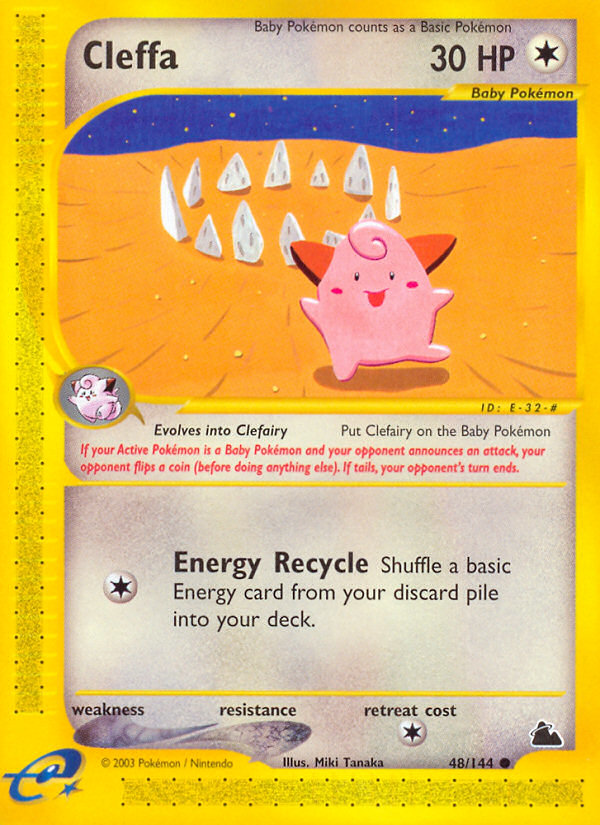 Pokemon | Cleffa (48/144) [Skyridge] | The Nerd Merchant