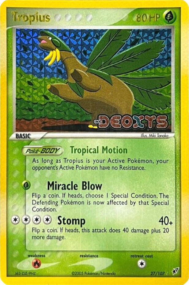 Pokemon | Tropius (27/107) (Stamped) [EX: Deoxys] | The Nerd Merchant