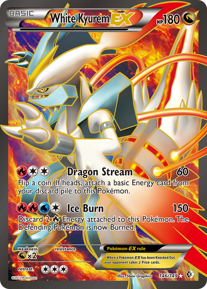 Pokemon | White Kyurem EX (146/149) [Black & White: Boundaries Crossed] | The Nerd Merchant