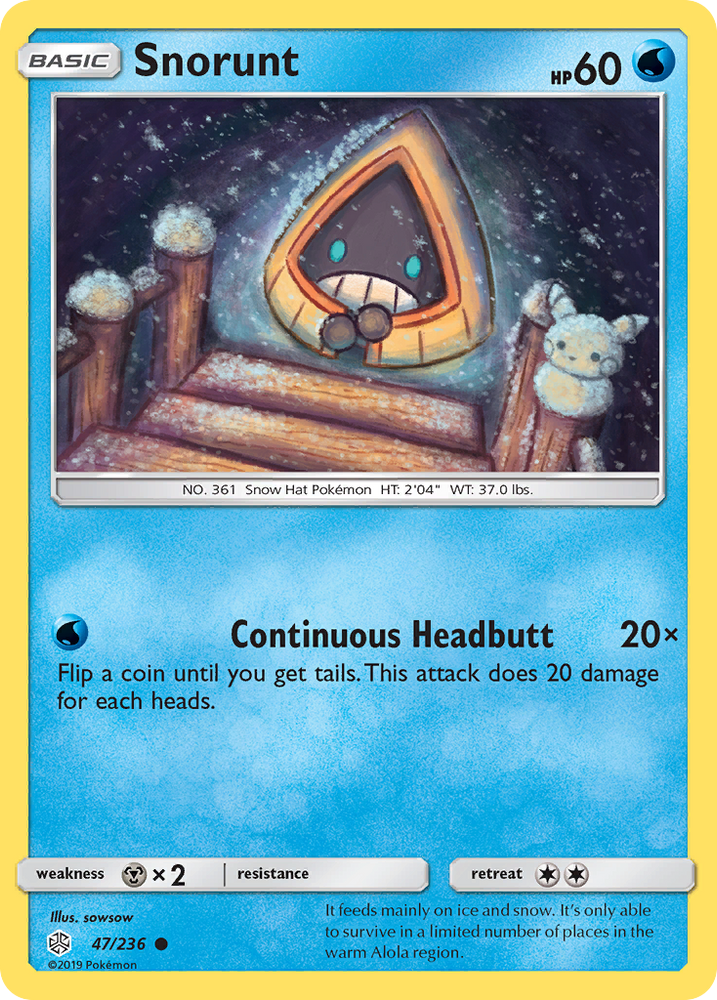 Pokemon| Snorunt (47/236) [Sun & Moon: Cosmic Eclipse] | The Nerd Merchant