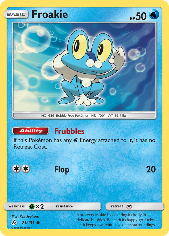 Pokemon | Froakie (21/131) [Sun & Moon: Forbidden Light] | The Nerd Merchant