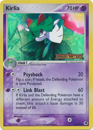 Pokemon | Kirlia (32/101) (Stamped) [EX: Dragon Frontiers] | The Nerd Merchant