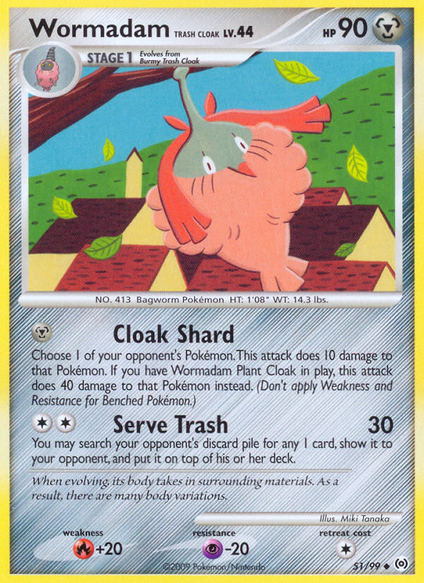 Pokemon | Wormadam Trash Cloak (51/99) [Platinum: Arceus] | The Nerd Merchant