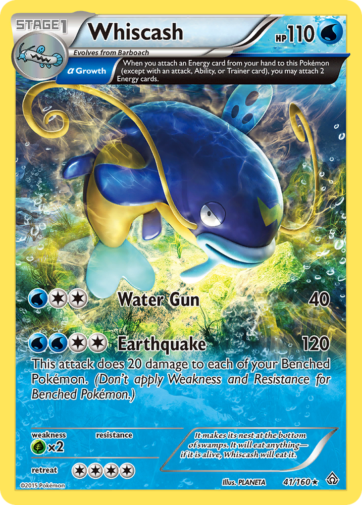 Pokemon | Whiscash (41/160) [XY: Primal Clash] | The Nerd Merchant