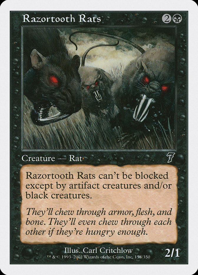 Magic | Razortooth Rats [Seventh Edition] | The Nerd Merchant