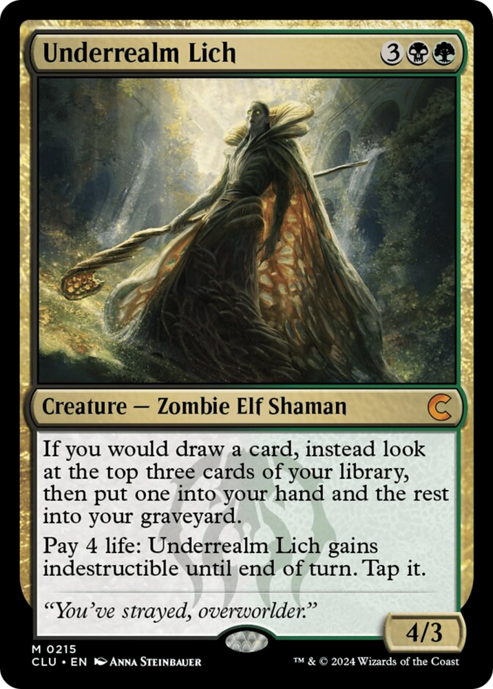 Magic | Underrealm Lich [Ravnica: Clue Edition] | The Nerd Merchant