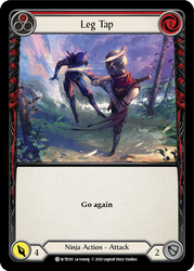Flesh and Blood TCG | Leg Tap (Red) [U-WTR101] (Welcome to Rathe Unlimited)  Unlimited Rainbow Foil | The Nerd Merchant