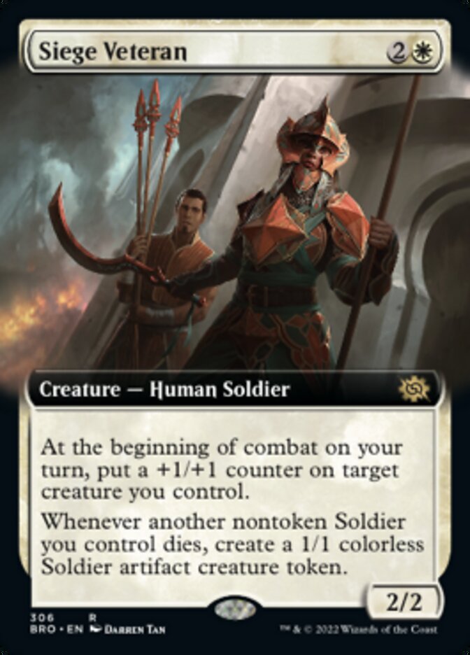 Magic | Siege Veteran (Extended Art) [The Brothers' War] | The Nerd Merchant