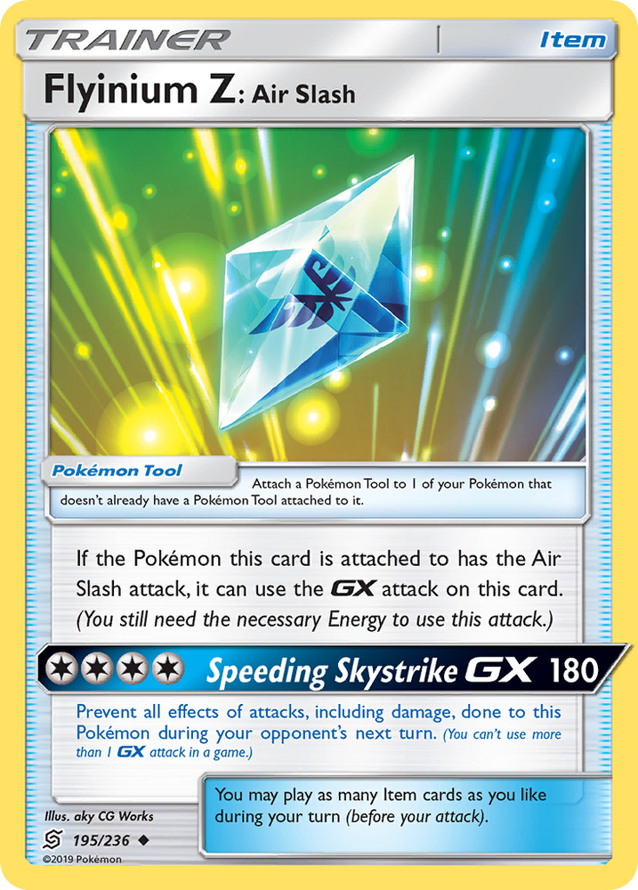 Pokemon | Flyinium Z: Air Slash (195/236) [Sun & Moon: Unified Minds] | The Nerd Merchant