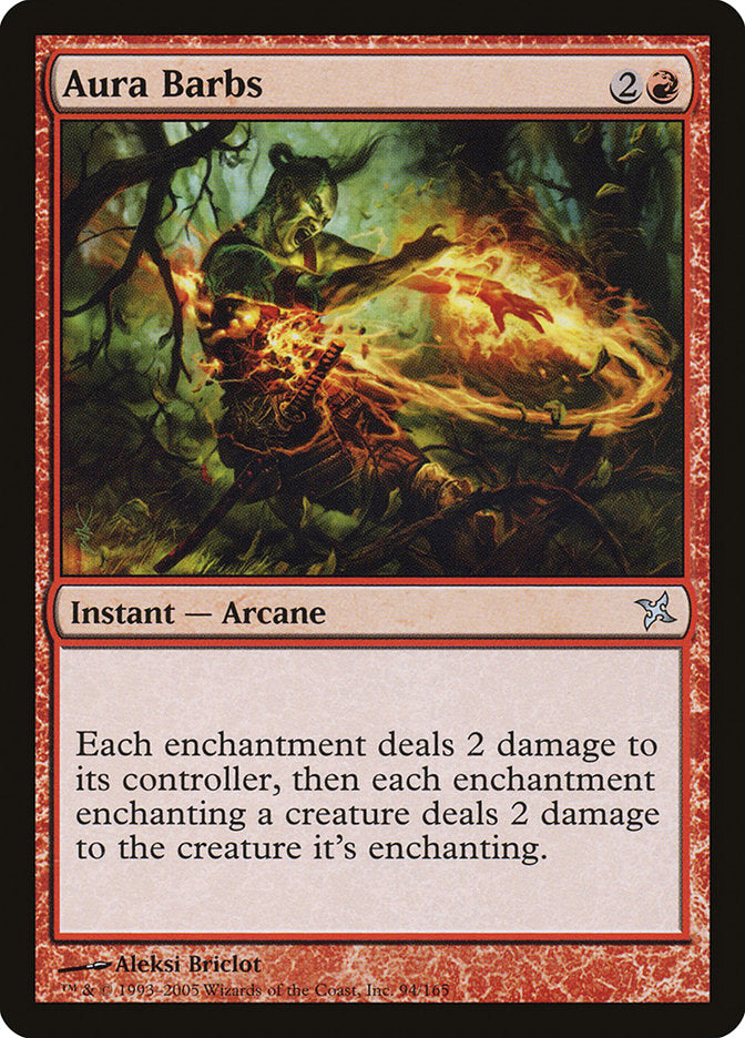 Magic | Aura Barbs [Betrayers of Kamigawa] | The Nerd Merchant