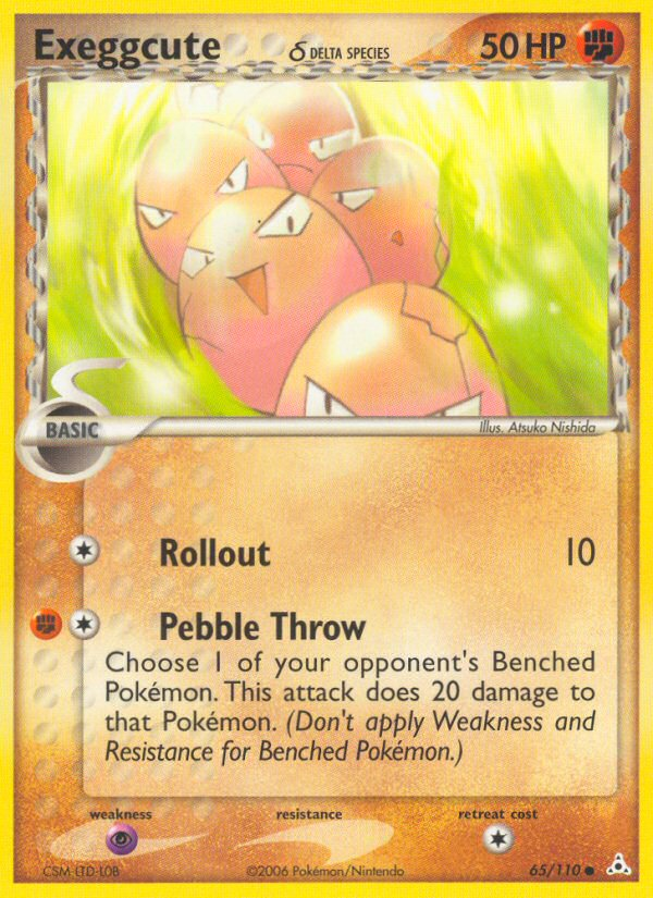 Pokemon | Exeggcute (65/110) (Delta Species) [EX: Holon Phantoms] | The Nerd Merchant
