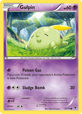 Pokemon | Gulpin (37/119) [XY: Phantom Forces] | The Nerd Merchant