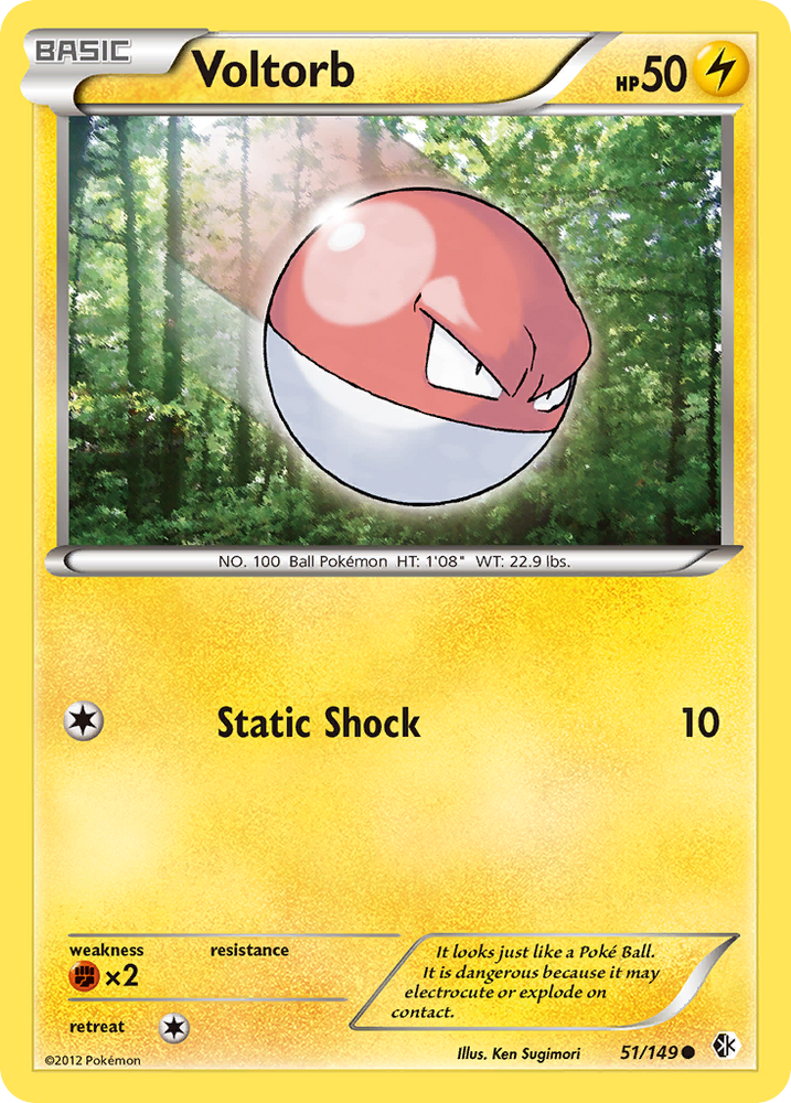 Pokemon | Voltorb (51/149) [Black & White: Boundaries Crossed] | The Nerd Merchant