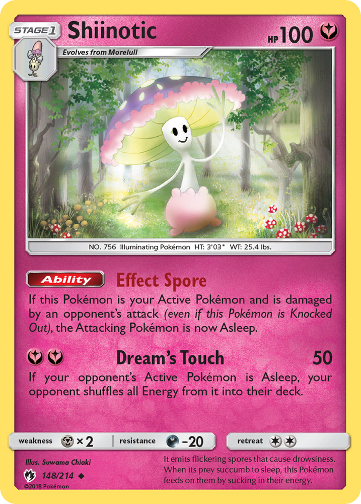 Pokemon | Shiinotic (148/214) [Sun & Moon: Lost Thunder] | The Nerd Merchant