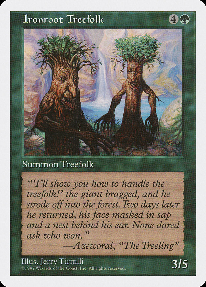 Magic | Ironroot Treefolk [Fifth Edition] | The Nerd Merchant