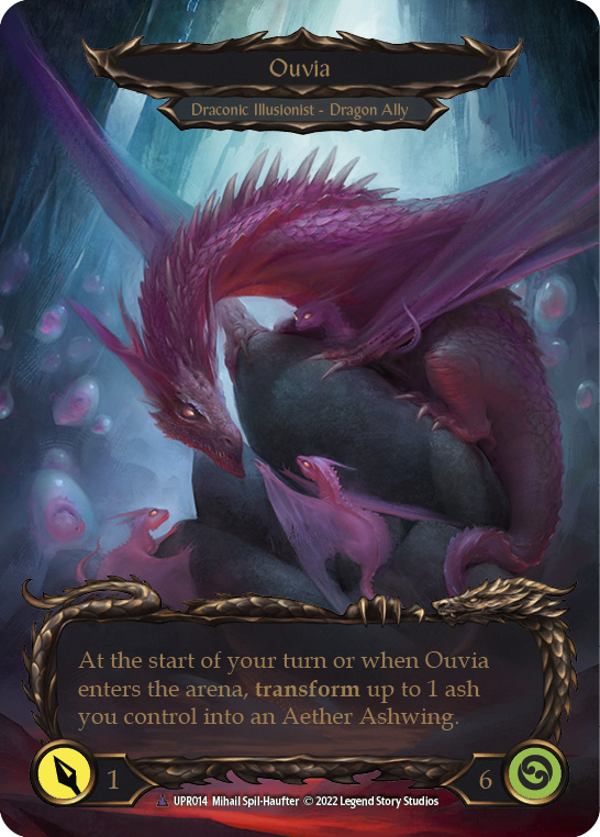 Flesh and Blood TCG | Invoke Ouvia // Ouvia (Marvel) [UPR014] (Uprising)  Cold Foil | The Nerd Merchant